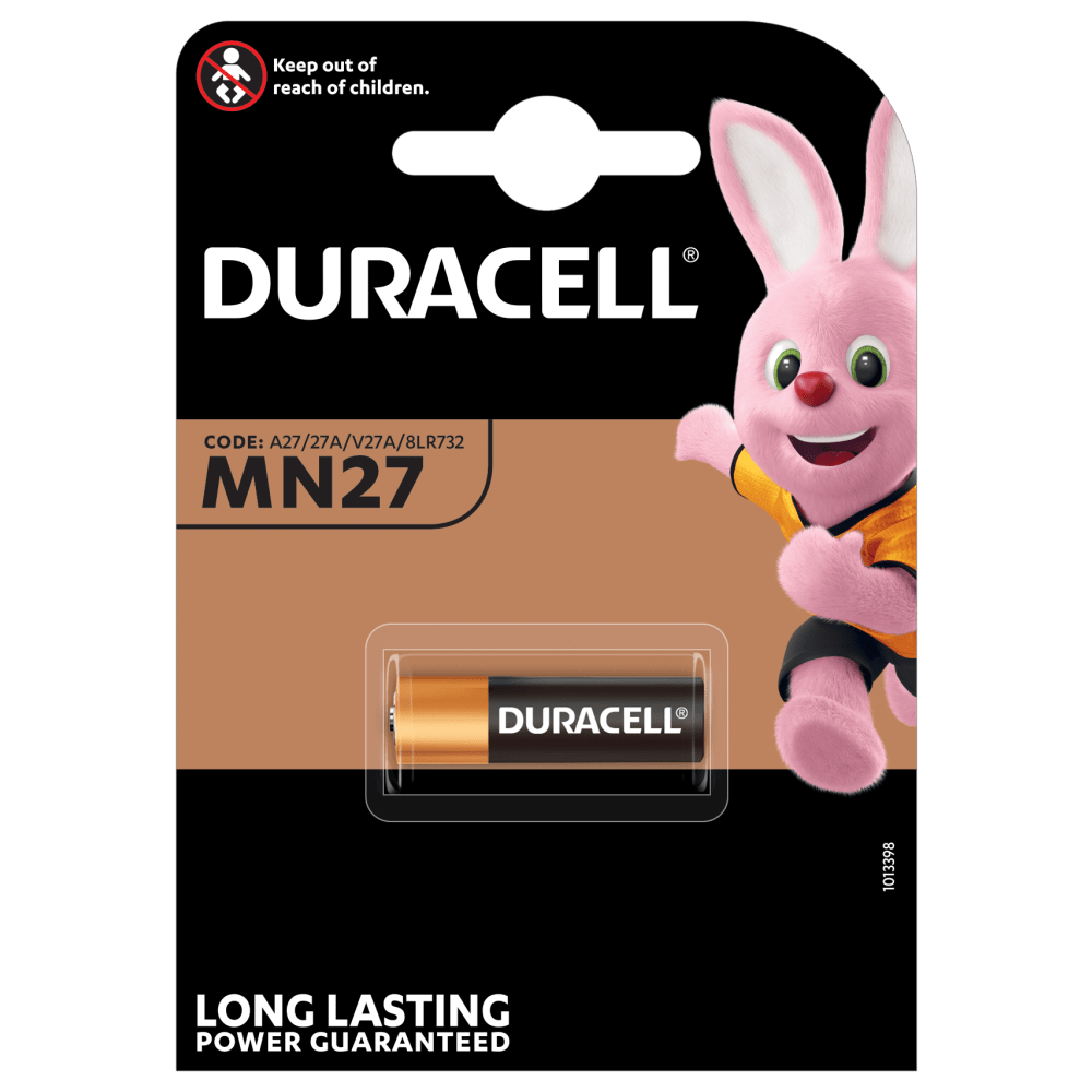  DURACELL 2 pilas alcalinas MN27 de 12 V G27A, A27, GP27A :  Salud y Hogar