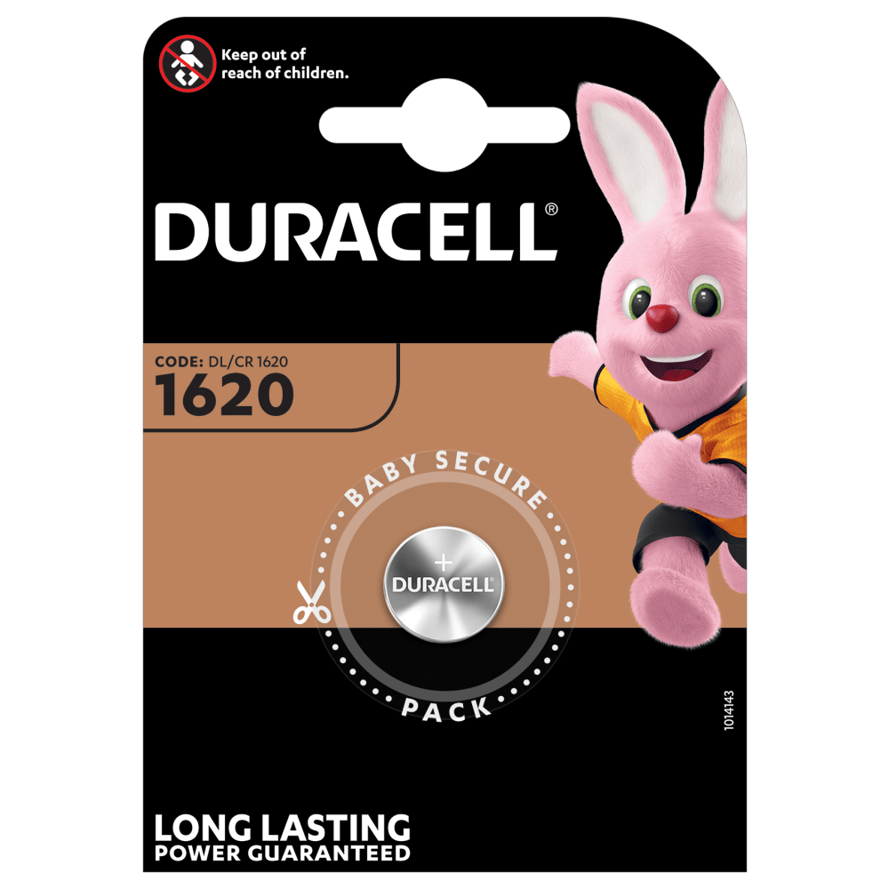 Pilas especiales de botón de litio 1620: Duracell