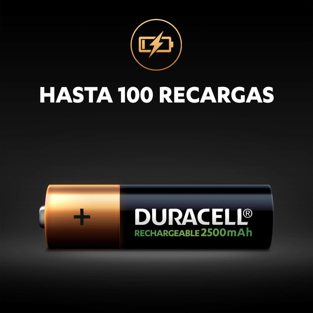 Duracell Baterías AA recargables, doble A para una potencia duradera,  batería precargada multiusos para dispositivos domésticos y comerciales, 12