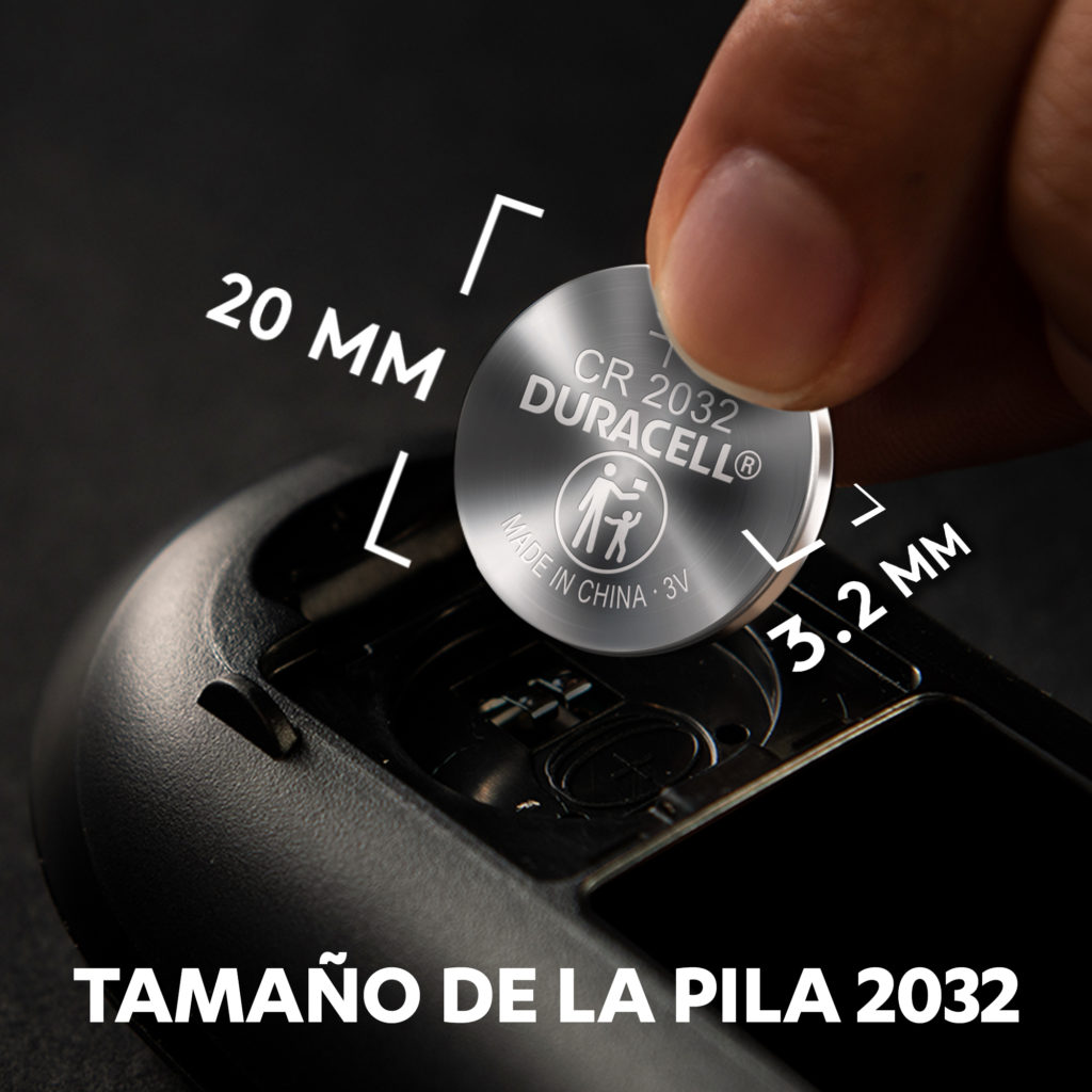 Pilas especiales Duracell de botón de litio 2032