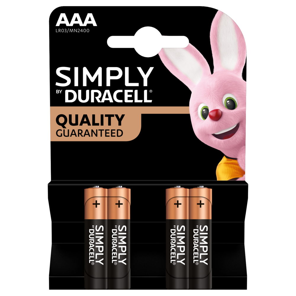 Duracell SIMPLY pile AAA (MN2400 / LR03) 4p