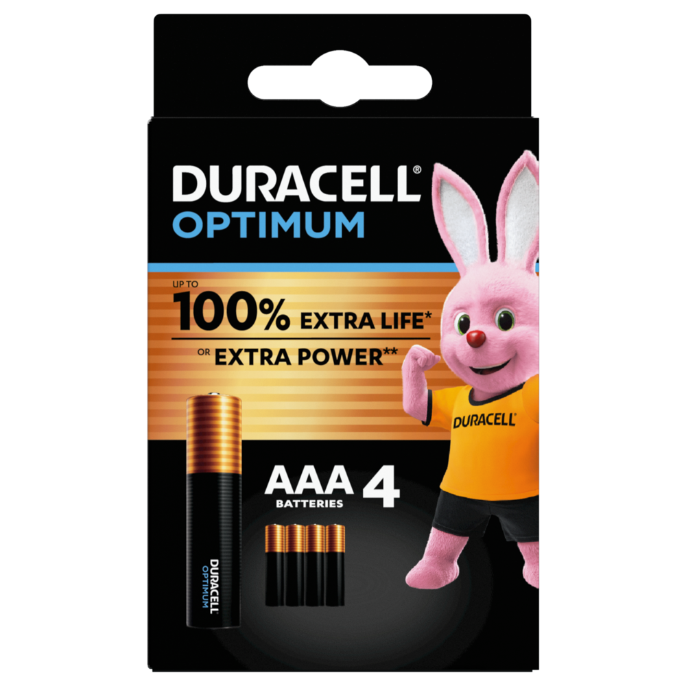  Duracell - Pilas AAA recargables - Batería triple A multiusos  de larga duración para el hogar y el negocio - 4 unidades : Salud y Hogar